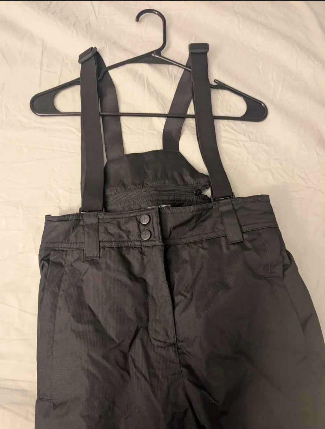 Black Snow Pants with Straps thumbnail