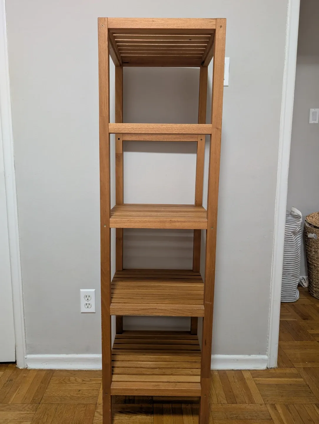 Wooden 4-Tier Shelf image indicator(2)
