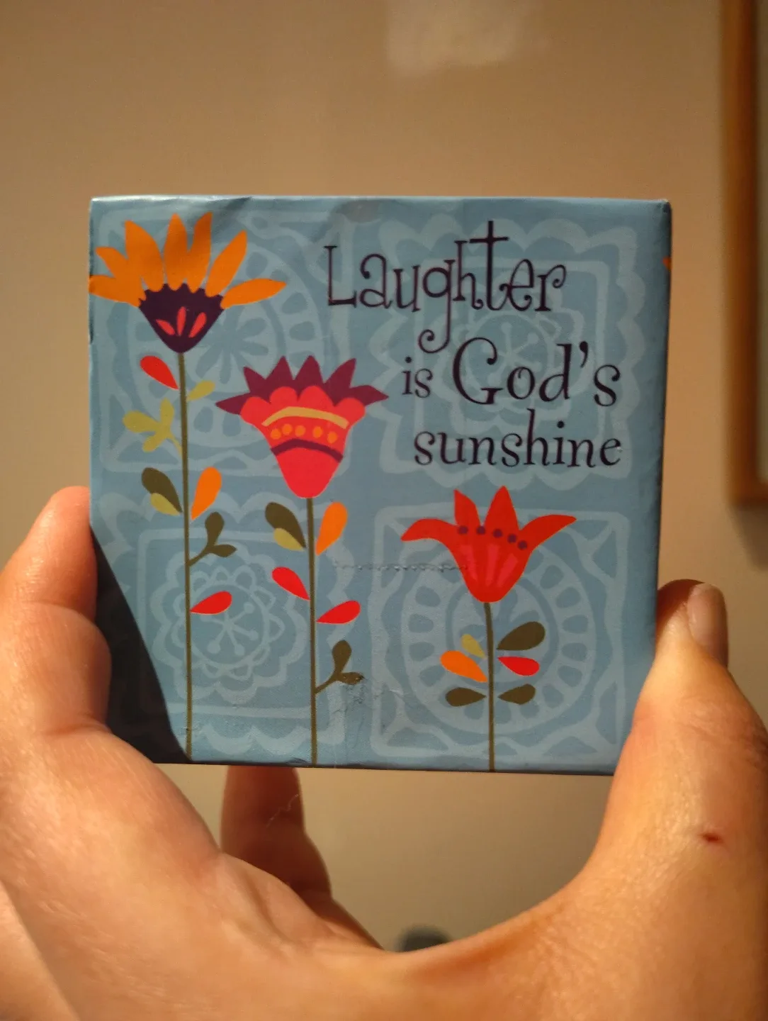 Laughter is God's Sunshine Note Cube image indicator(2)