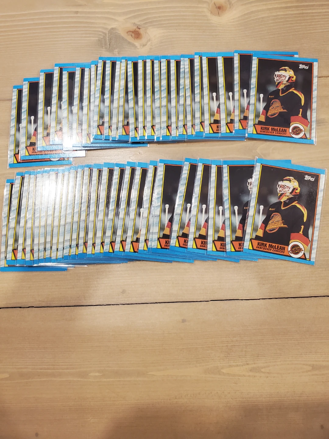 1989 Kirk McLean Topps ROOKIE Cards ( 50 Total) - photo 3