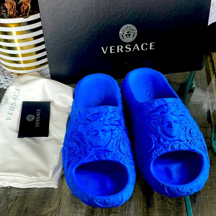 Versace Medusa Slides - Blue - photo 2