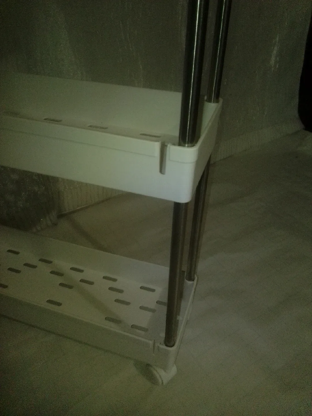 White 3-Tier Rolling Cart image indicator(4)