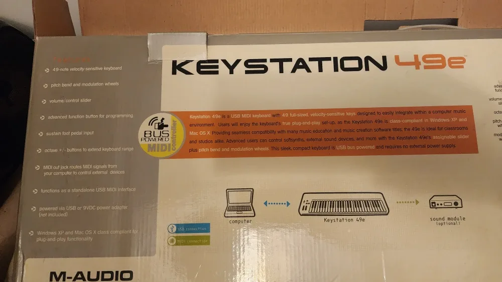 M-Audio Keystation 49e USB MIDI Controller - Like New!