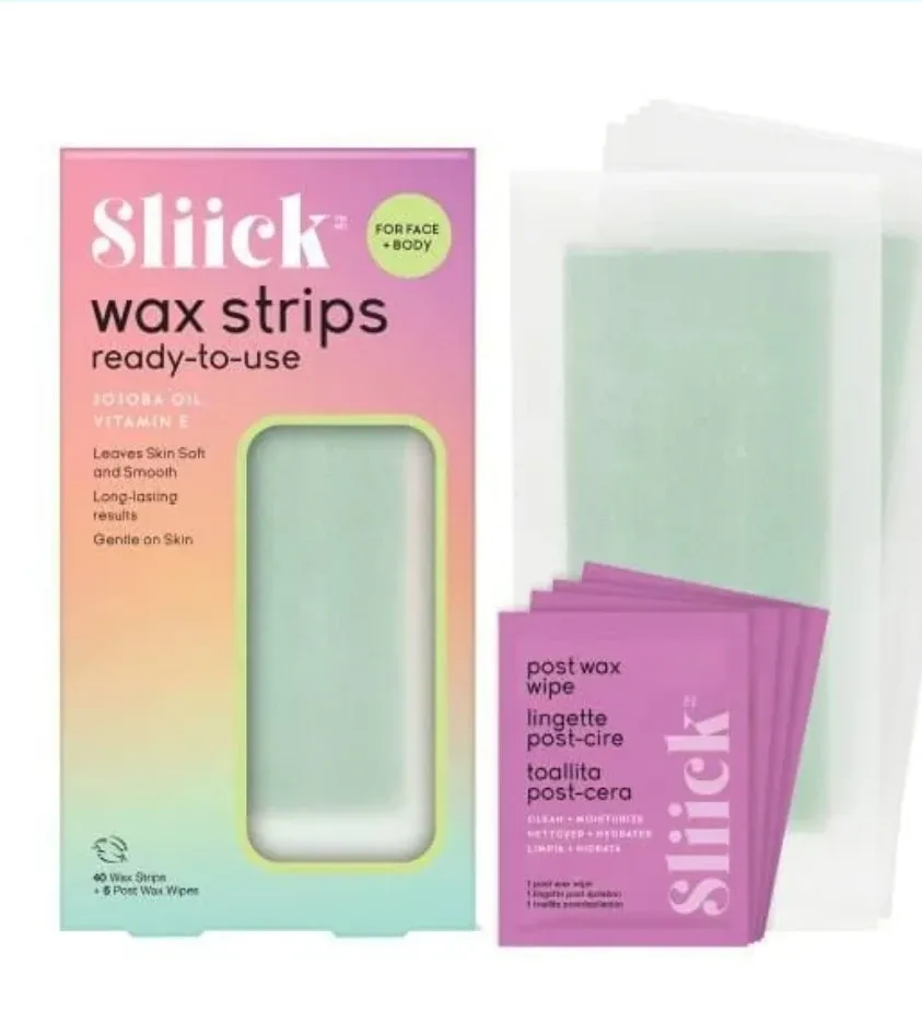30 Sliick Wax Strips + 10 post wax wipes thumbnail