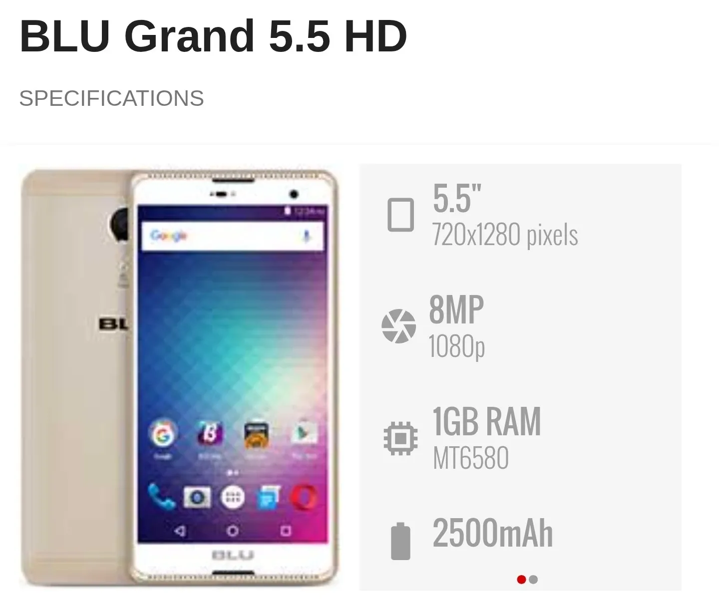 BLU Grand 5.5 HD - Smartphone image indicator(2)