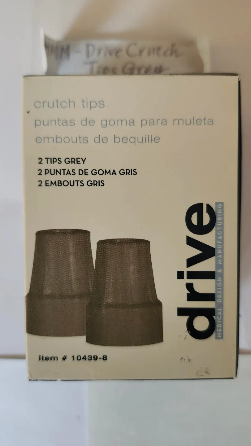 Brand New Drive Crutch Tips - Grey