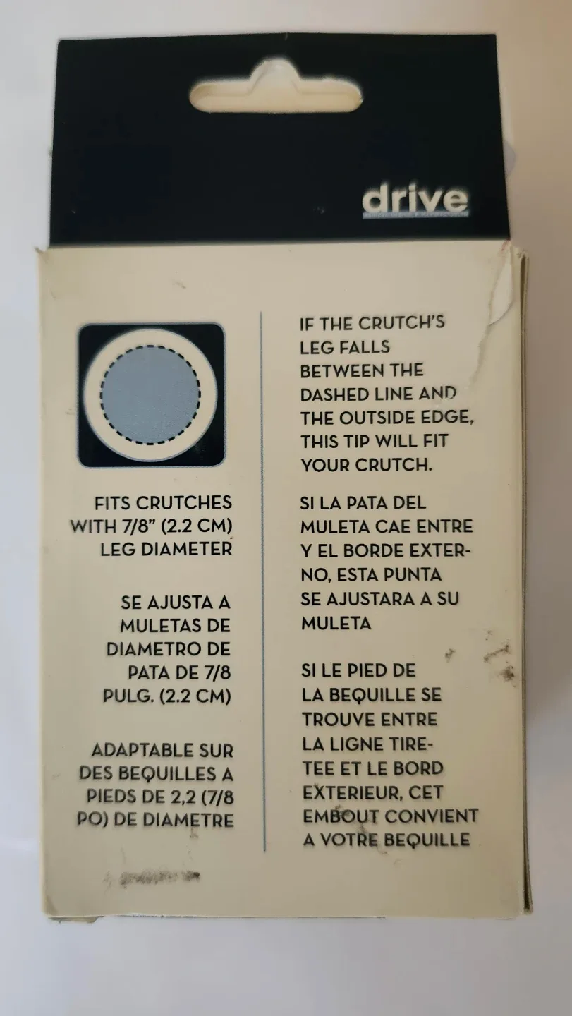 Brand New Drive Crutch Tips - Grey image indicator(2)