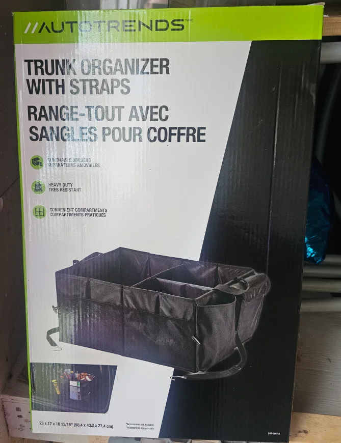 AutoTrends Trunk Organizer with Straps - New in Box!