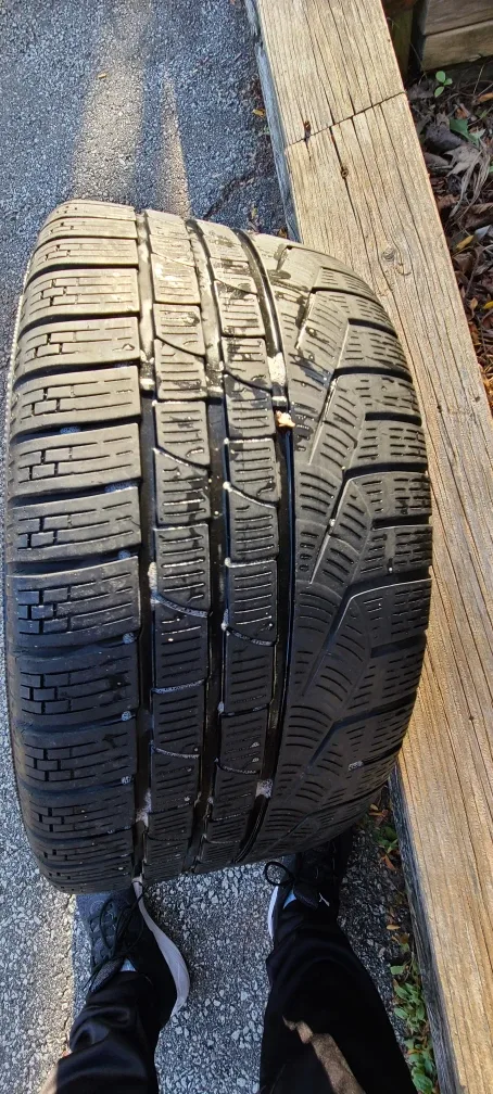 Firelli winter tires and rims from Toyota supra