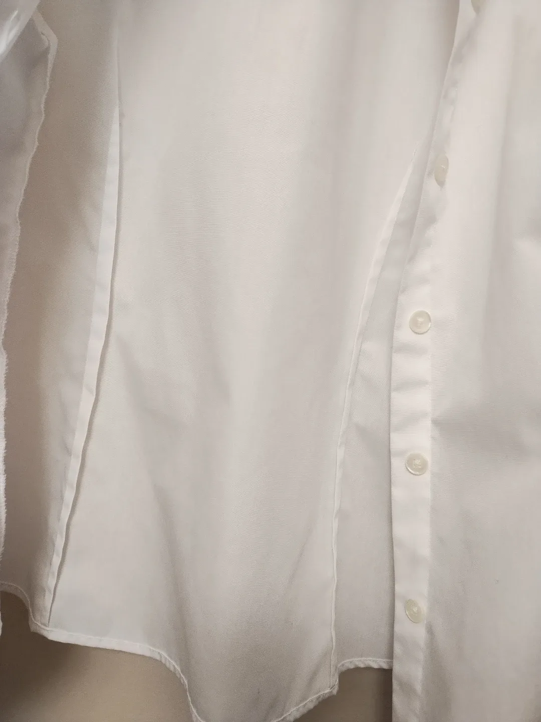 🥕Ets Haggar Petite White Button-Up Shirt - Size PM/M thumbnail
