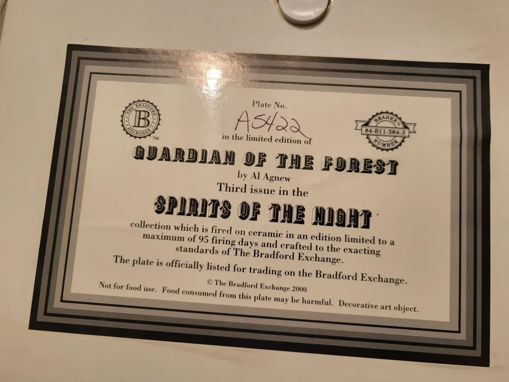 Bradford Exchange Limited Edition Wolf Plates image indicator(7)