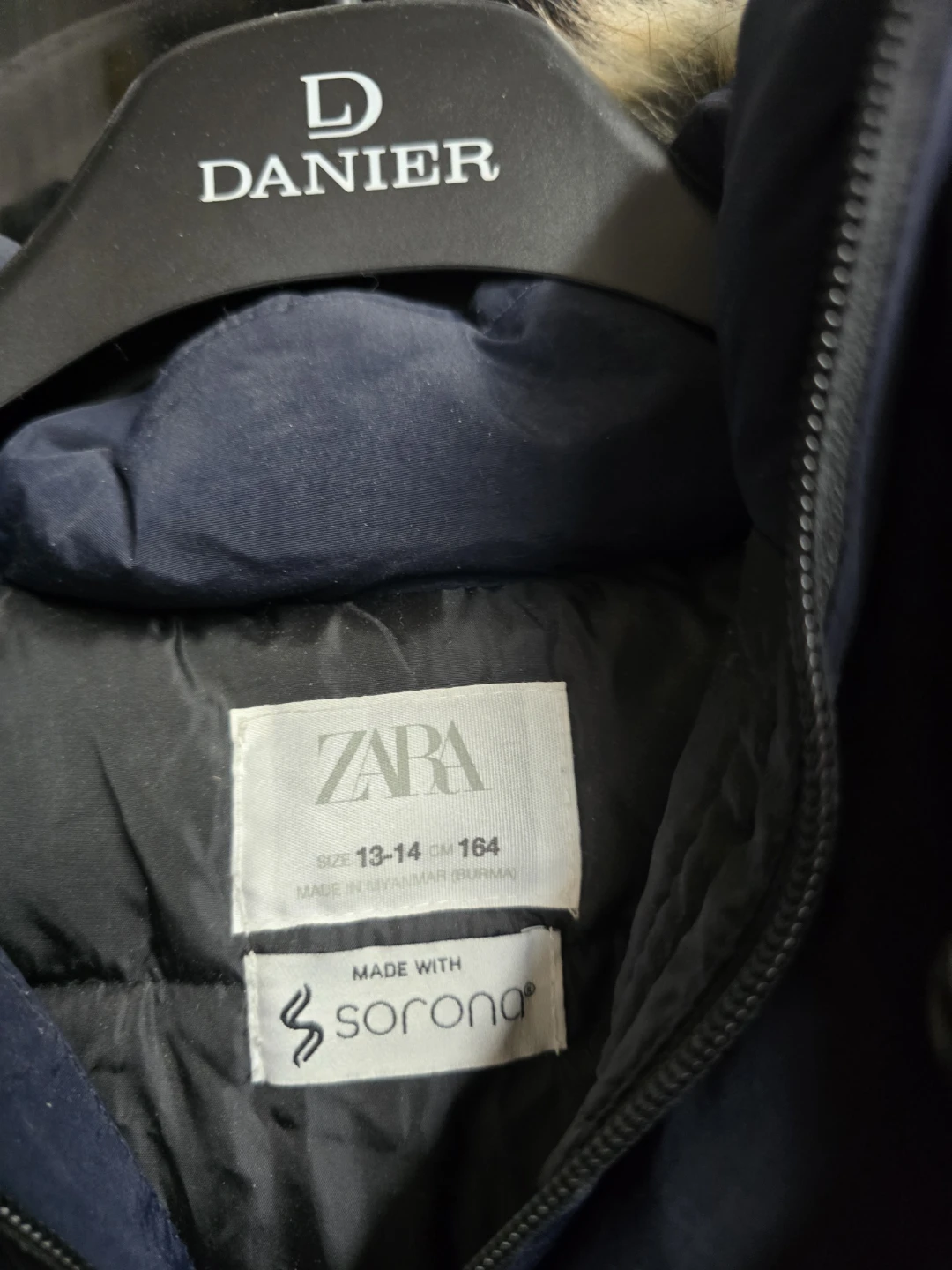 Zara Kids  Winter Parka Size 13-14 ( fits smaller )- new - photo 3