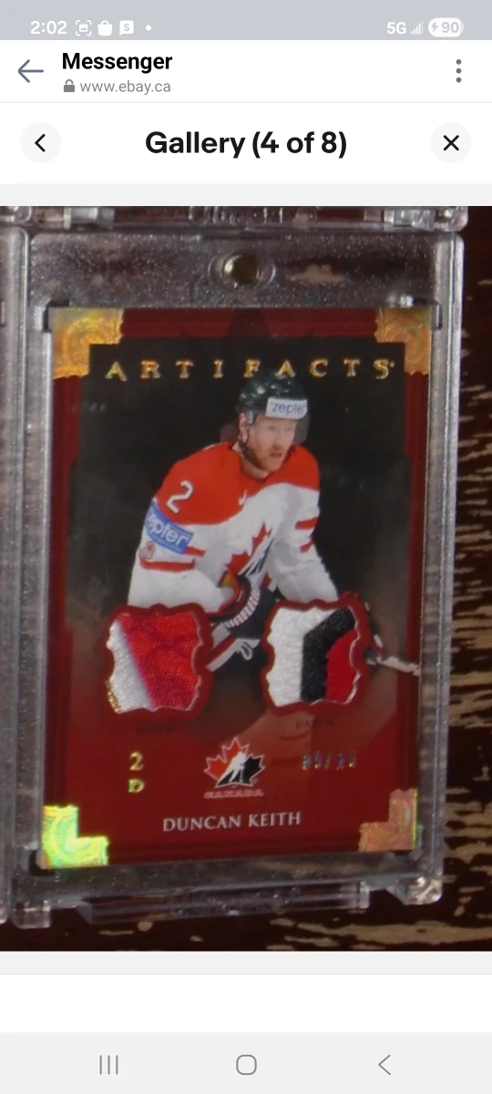 Duncan Keith Artifacts Hockey Card/Team Canada/blackhawks - photo 4