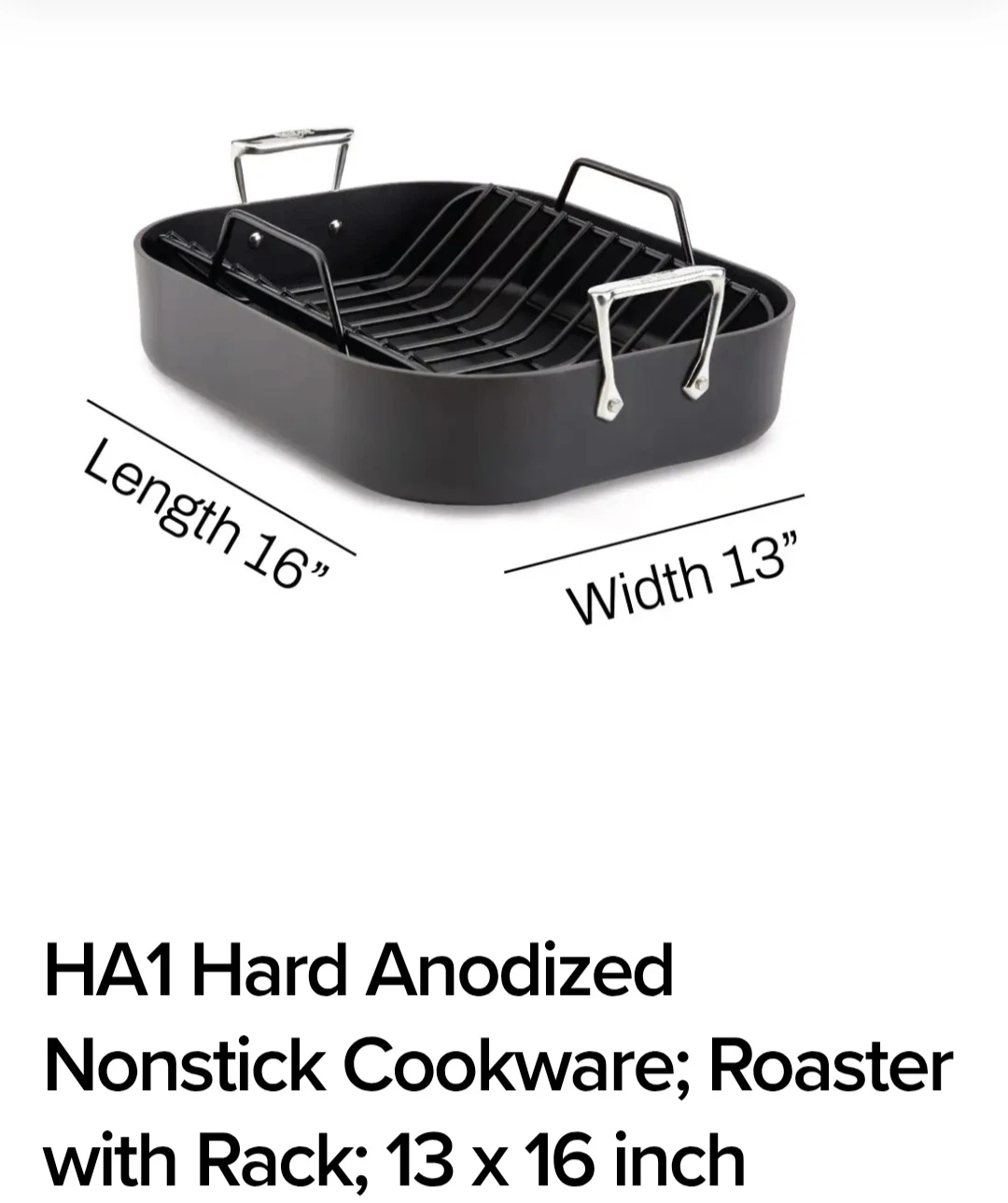 All-Clad Nonstick Roaster with Rack 16x13 - photo 5