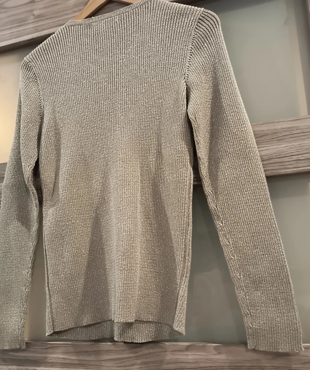 Lauren Ralph Lauren Metallic Knit Top - Size L - photo 5