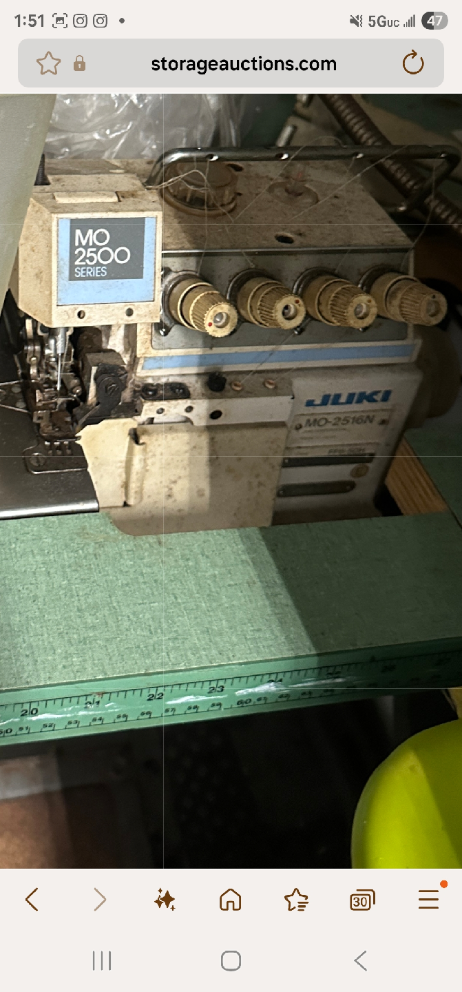 JUKI MO-2516N Serger Sewing Machine