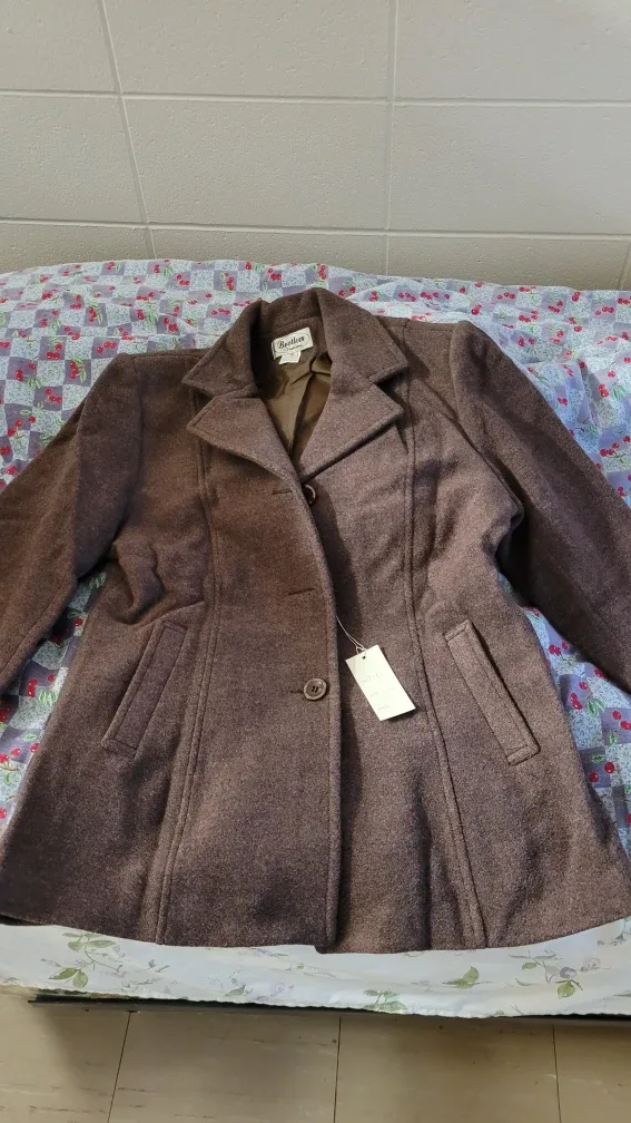 Brother Fashion Wool Coat - Brown, XL