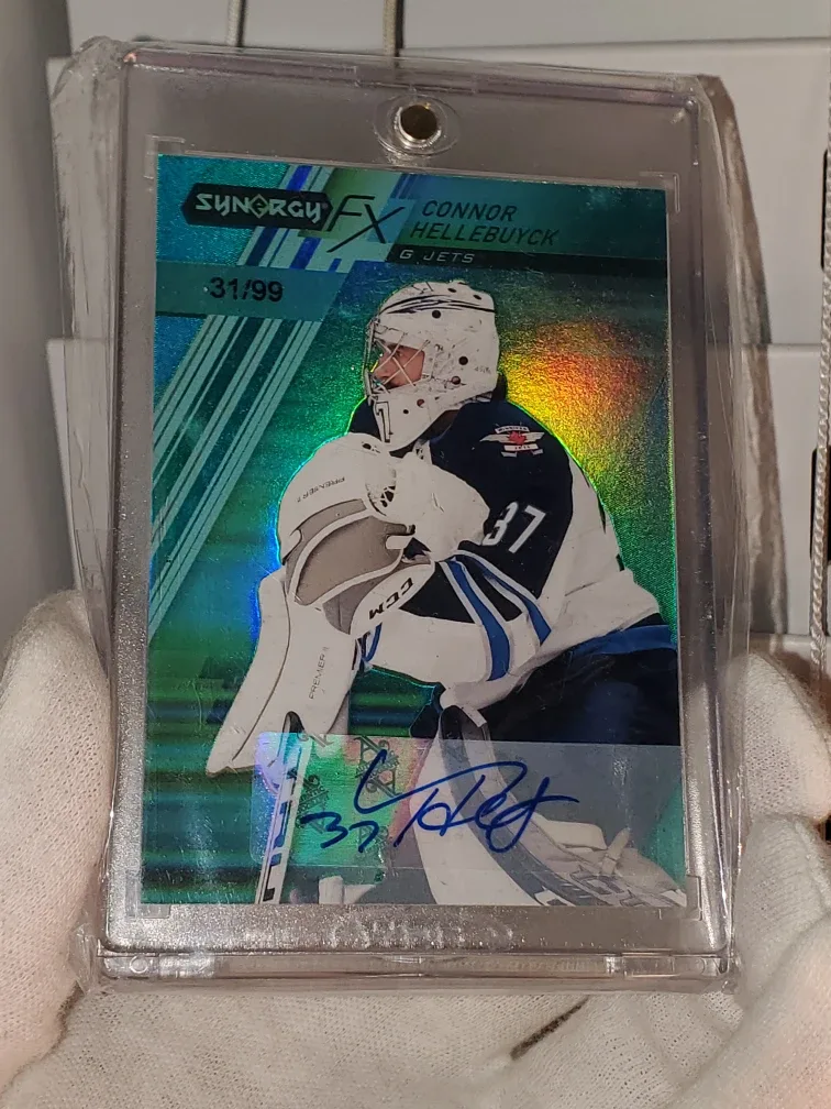 Connor Hellybuyck Autographed Card /99