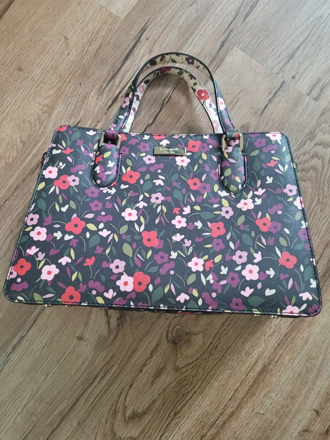 Kate Spade Floral Satchel Handbag image indicator(2)