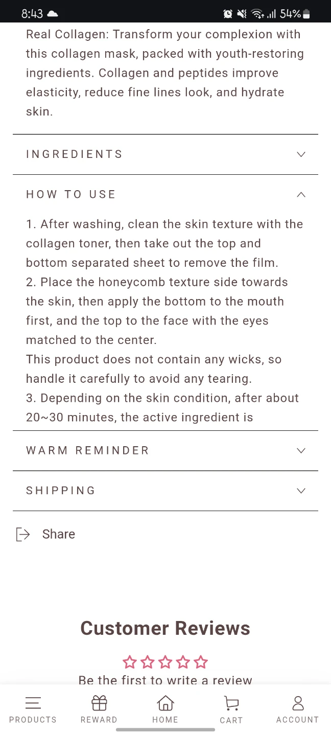 Korean 5 Real Collagen Mask Sheets (May 2027) - photo 3