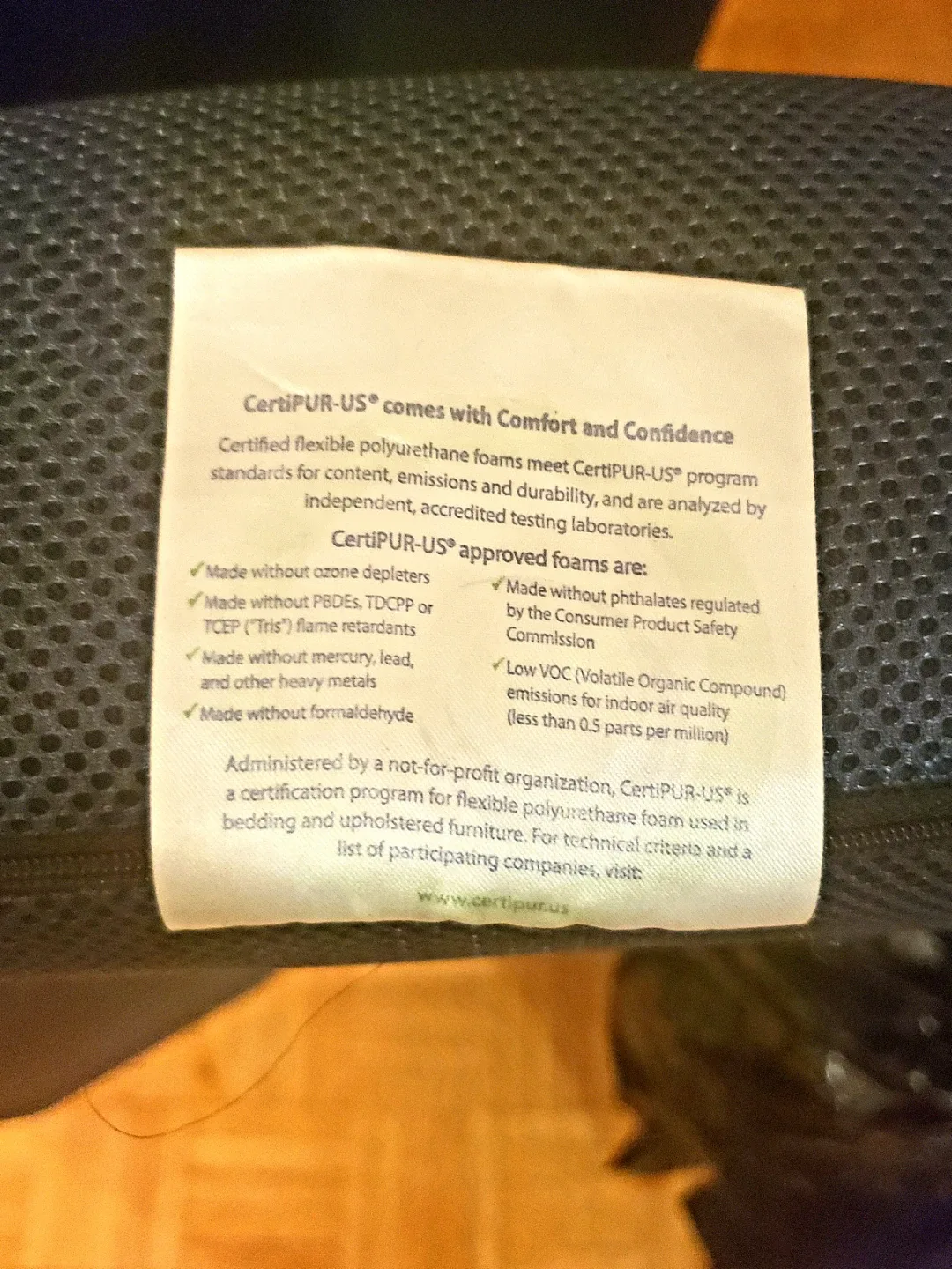 CertiPUR-US Foam Folding Mattress image indicator(4)