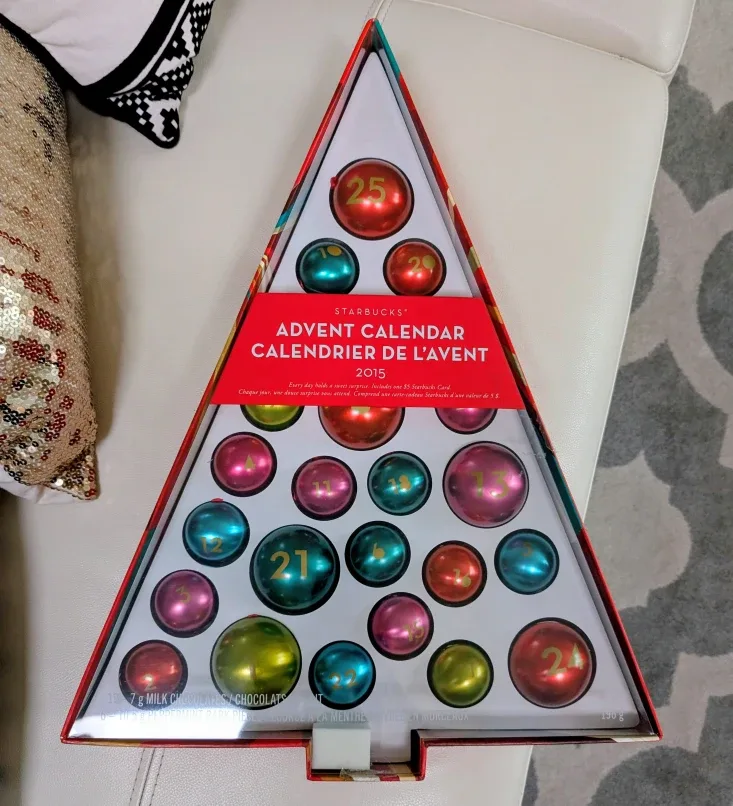 SUPER FUN STARBUCKS Ornament Advent Calendar