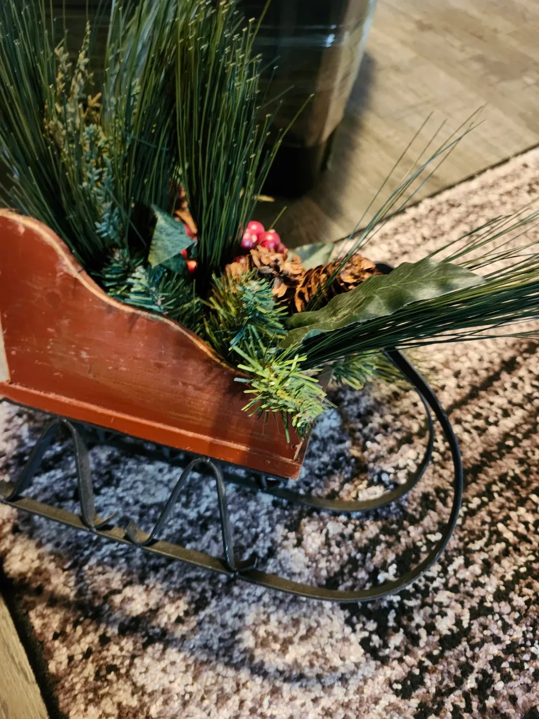 Decorative Holiday Sleigh Decor thumbnail