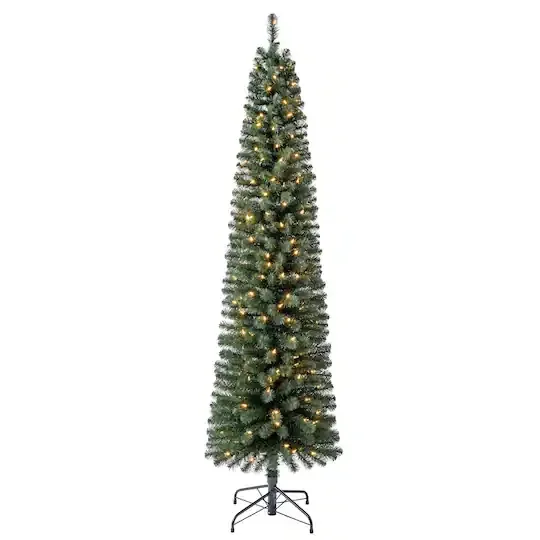 7' Ashland pre-lit pencil tree image indicator(5)