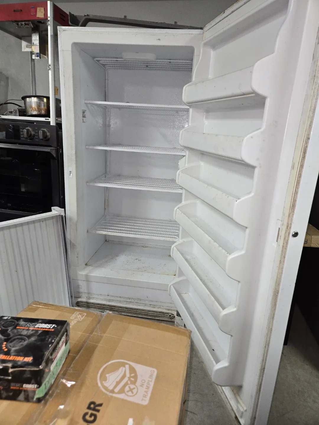 White Upright Freezer