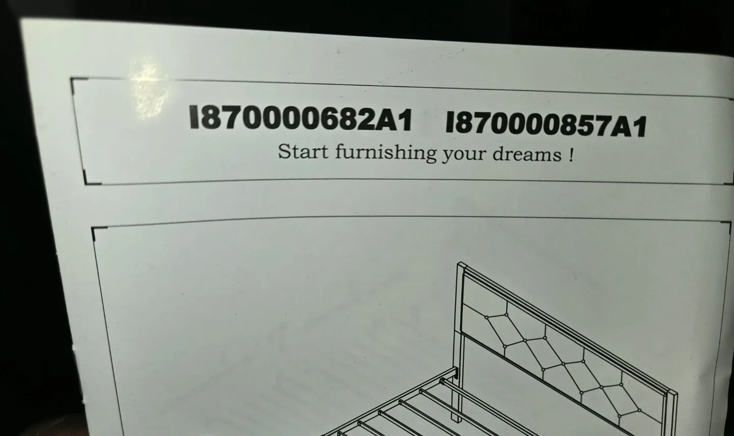 Feonase Twin Black Metal Bed Frame (New) image indicator(7)