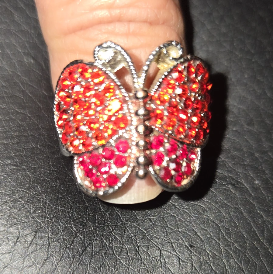 Butterfly Ring - Red - photo 3