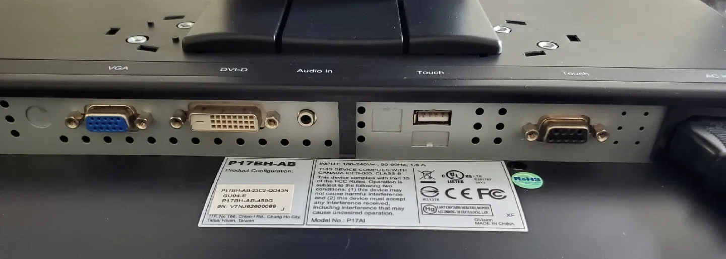 17 "G Vision P17BH-AB Monitor with VGA ,Dvi image indicator(5)