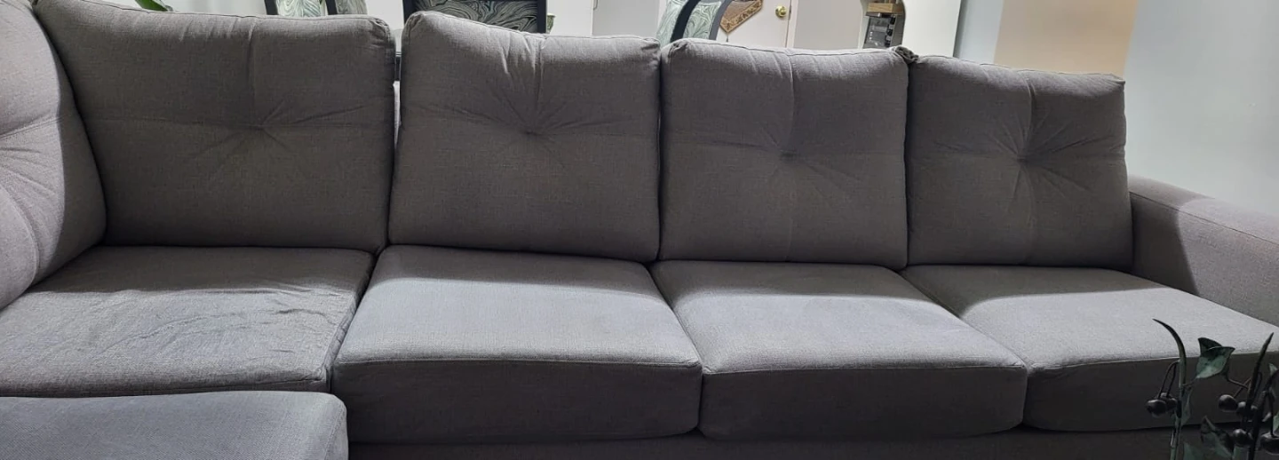 Beautiful Light Grey Sectional Sofa - photo 3