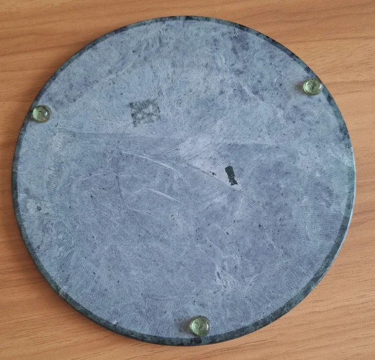 Marble and Pewter  Cheese Board with Spreader image indicator(4)