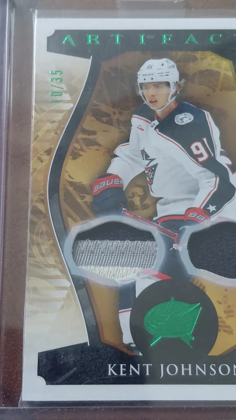 Kent Johnson from Port Moody!! 2023-24 Dual Patch Artifacts image indicator(2)