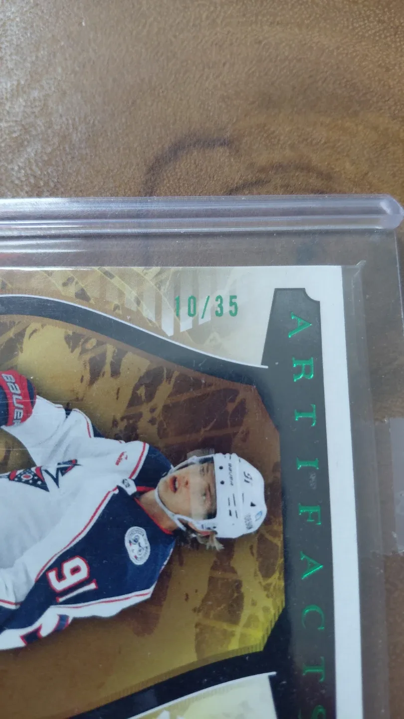 Kent Johnson from Port Moody!! 2023-24 Dual Patch Artifacts image indicator(3)