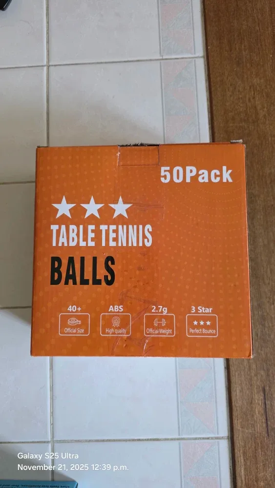 50 Pcs 3 Star Ping Pong Balls