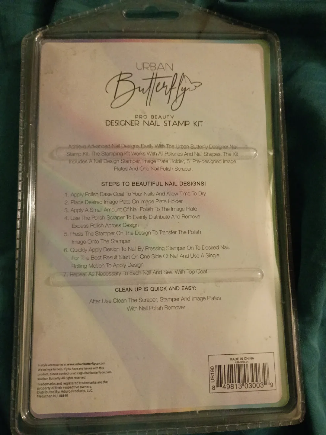 Urban Butterfly Designer Nail Stamp Kit image indicator(2)