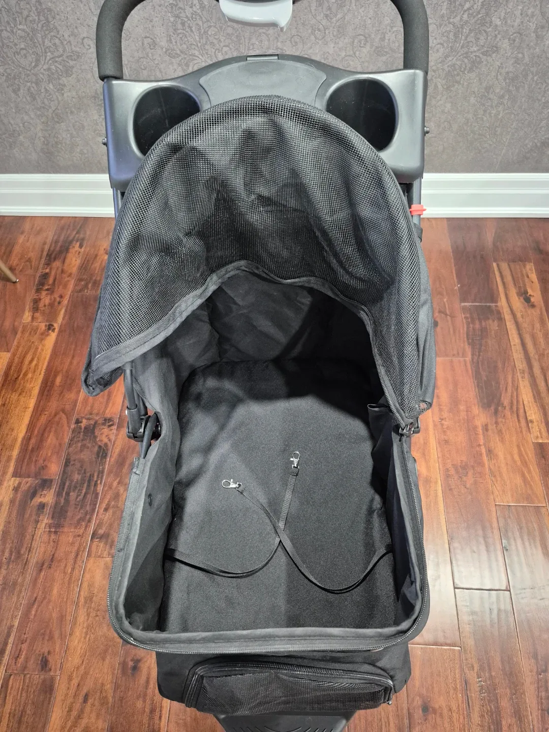 Wecuyo Black Pet Stroller image indicator(4)
