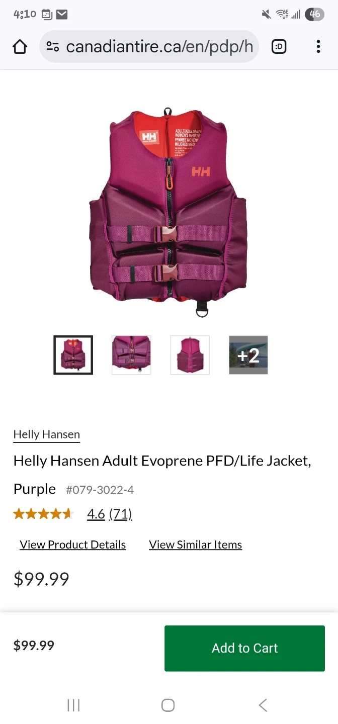 Helly Hansen Adult Evoprene PFD/Life Jacket - L - photo 3