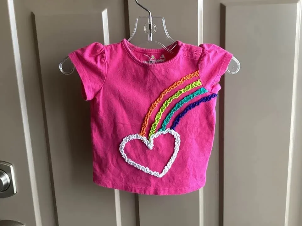 Girls sz 3-6 months shirts,$2 each