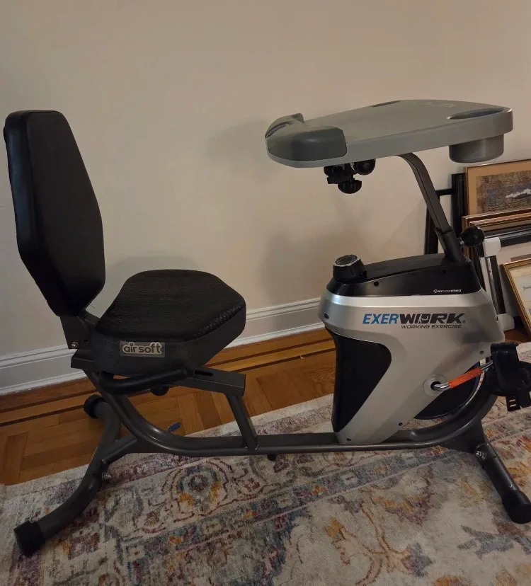 ExerWork Recumbent Exercise Bike with Desk image indicator(5)