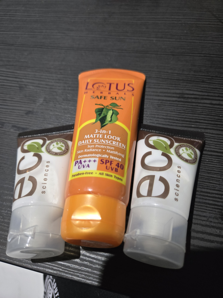 Lotus Herbals Safe Sun & Eco Sciences Sunscreen