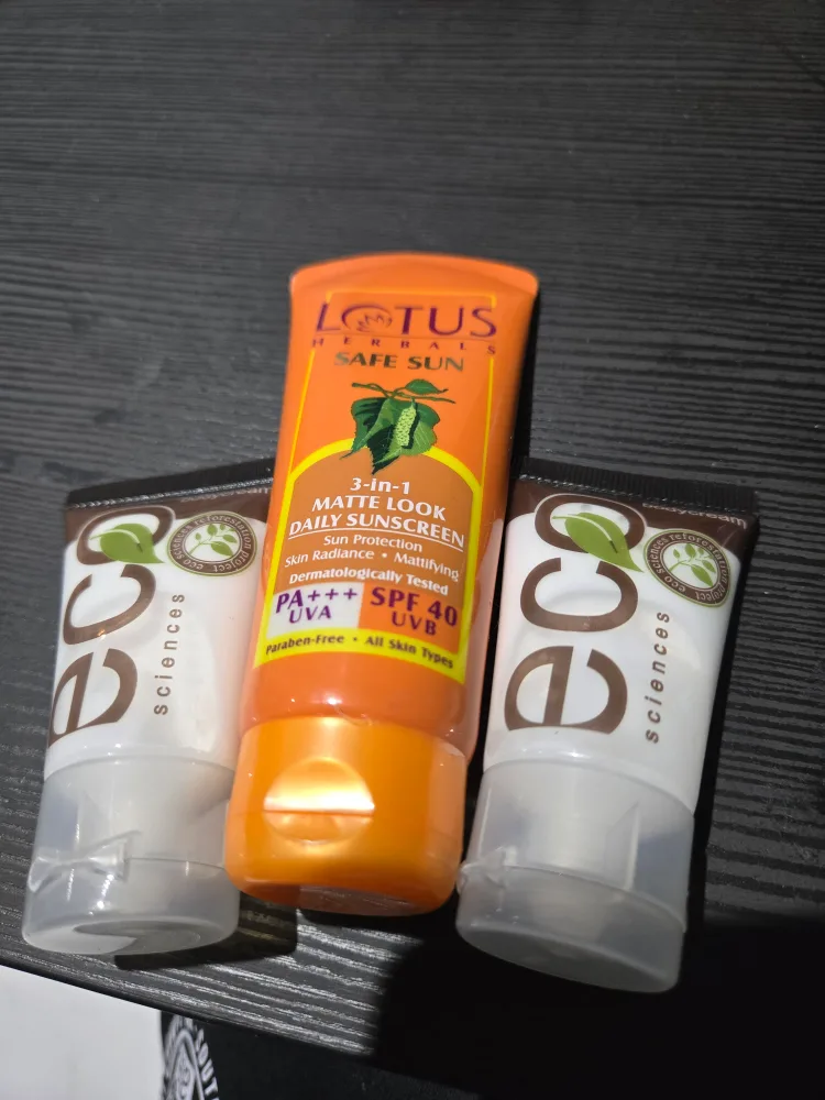 Lotus Herbals Safe Sun & Eco Sciences Sunscreen thumbnail
