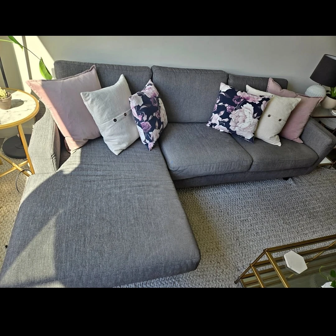 EQ 3 Grey Sectional Sofa - photo 2