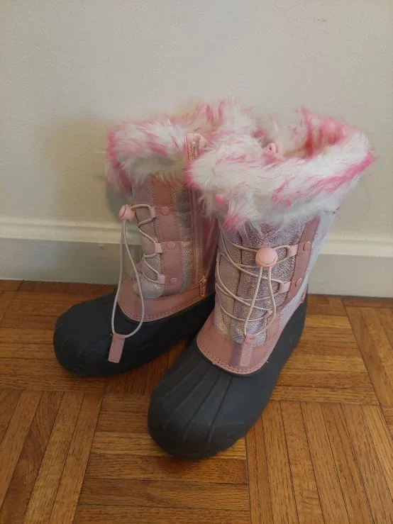 Pink Winter Snow Boots - Size 5