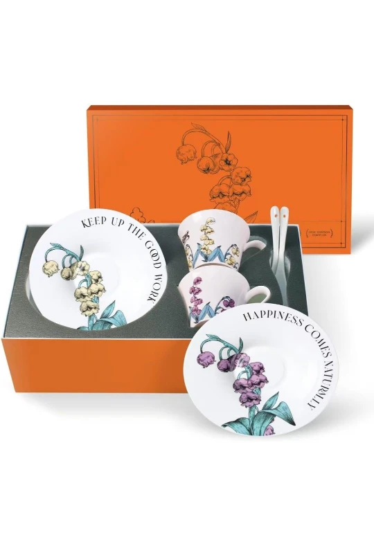 7oz Porcelain Tea Cup & Saucer Set