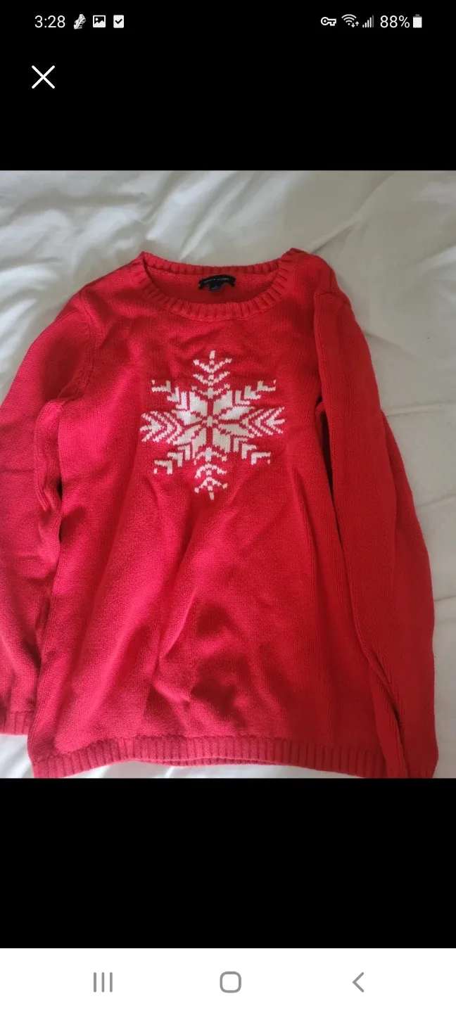 Tommy Hilfiger Red Snowflake Sweater thumbnail
