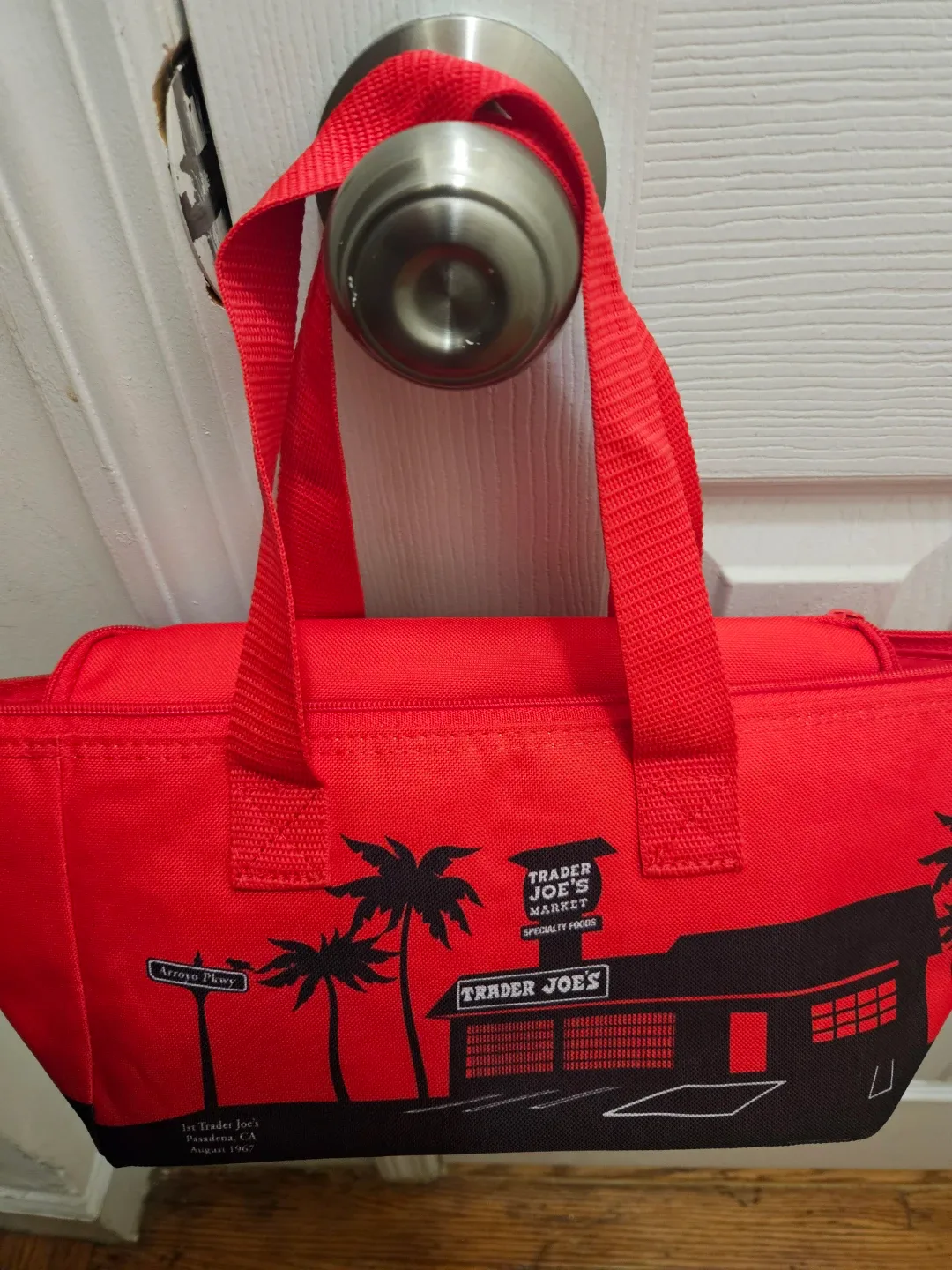 Trader Joe's mini insulated cooler bag.