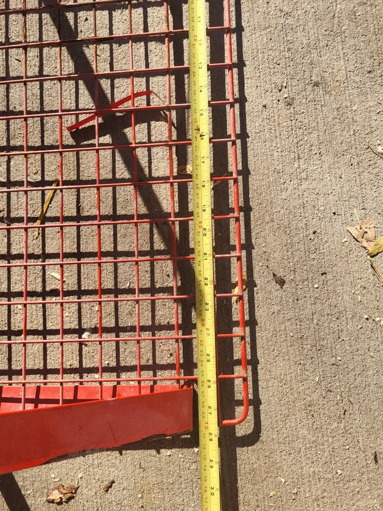 Red Metal Wire Shelf - 28x12 Inches image indicator(3)